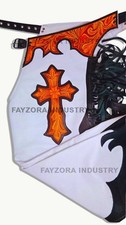 Chaps d'équitation en cuir de
