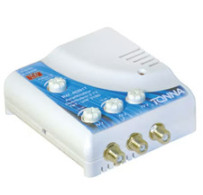 Amplificateur antenne 1 entrée/3 sorties - UHF - Gain 3 x 23 dB réglable TONNA
