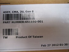 Matériel HP GEN 8 ASSY CMA 2U