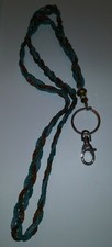 Multicolor Beaded Lanyard ID/Badge Holder Necklace 20"