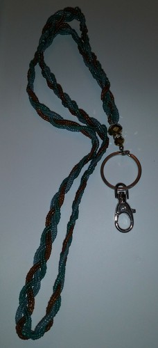 Multicolor beaded lanyard - multicolor,