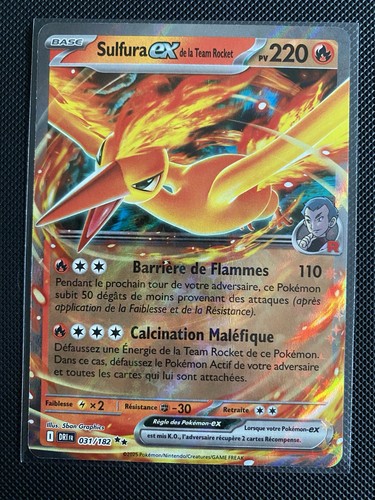Carte pokémon sulfura de - ex,