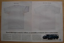Publicité Papier - Véhicule Utilitaire Volkswagen Transporter De 1990