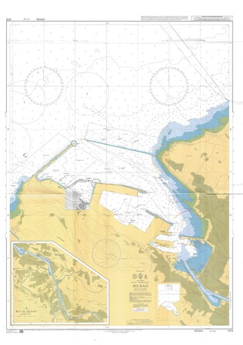 Carte marine admiralty - carte, espagne