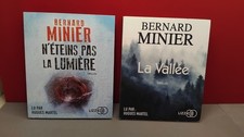 Lot de 2 livres audio - Bernard MINIER - La vallée et N'éteins pas la lumière