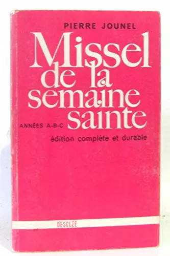 Missel semaine sainte - la,