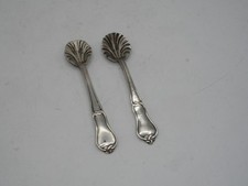 PAIRE DE PELLES A SEL EN ARGENT MASSIF POINCON MINERVE NOEUD GORDIEN