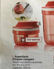 SUPER SONIC CHOPPER COMPACT ( TURBO TUP ) TUPPERWARE NEUF