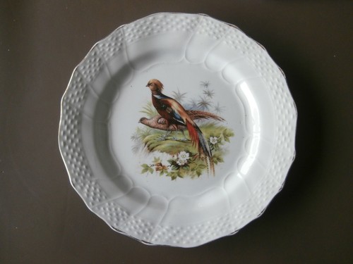 Assiette francaise oiseau - assiette,