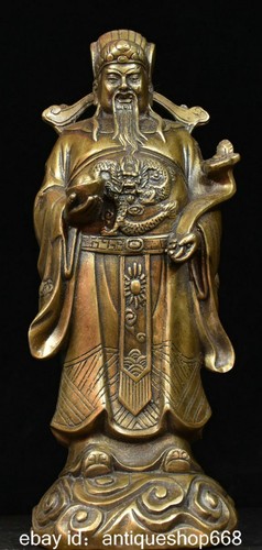 Vieux chinois cuivre feng - 10,