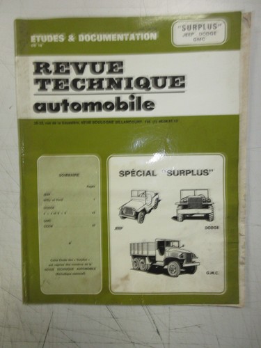 Revue technique special - revue,