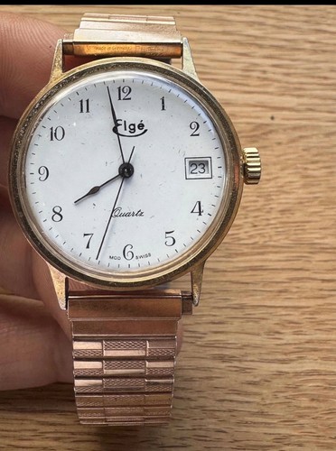 Montre vintage elgé quartz - quartz,
