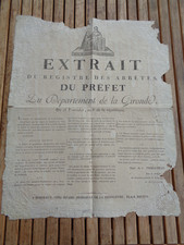 Arrêté du préfet de la