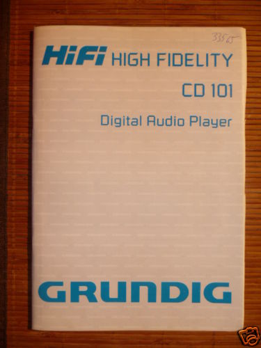 Mode ploi grundig cd 101 - d,