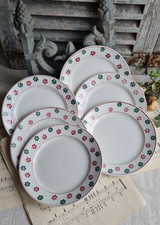 6 ANCIENNES ASSIETTES PLATES