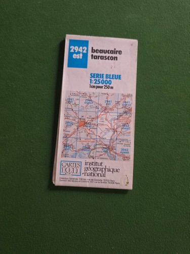 Carte ign série - ign, bleue