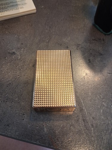 Briquet dupont plaque - briquet, or