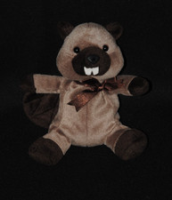 Peluche doudou castor JLS brun