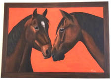 CHEVAUX  CHEVAL TABLEAU peinture Acrylique sur toile