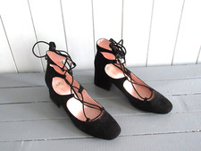 ESCARPINS DAIM NOIR P 39 ZARA