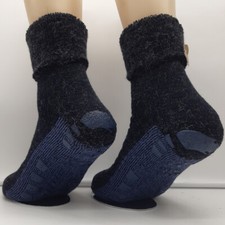 MH Homme ABS Chaussettes Anti-glisse Laine Et Alpaca Chaud Enveloppe Foncé 39-46