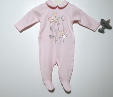 Pyjama en coton rose aux