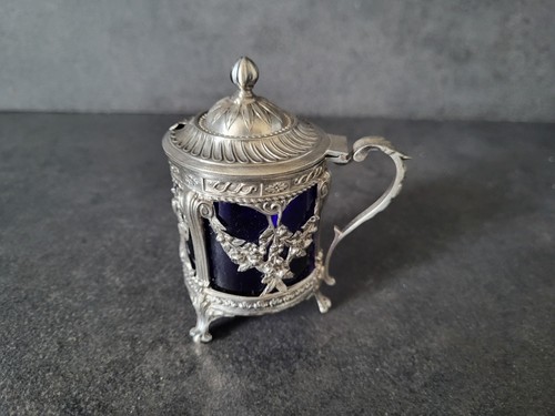 Moutardier xixe argent massif - argent,
