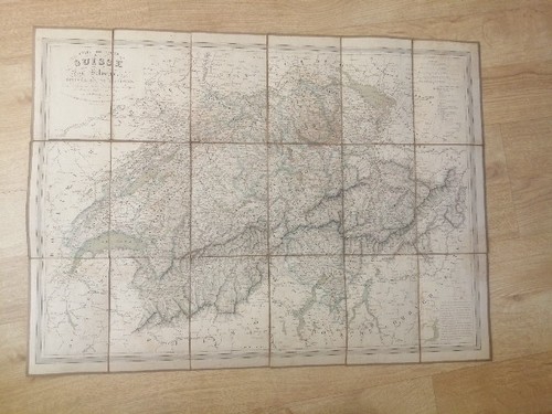 Carte routière entoilée - , de