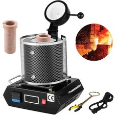 VEVOR Four de Fusion d'Or Électrique 1350 W avec Creuset en Céramique 1 kg