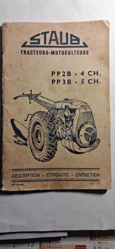 Manuel motoculteur staub - staub, pp2b
