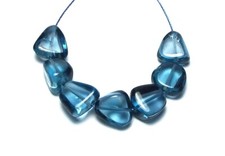 7 pcs LONDON BLUE TOPAZ 9mm