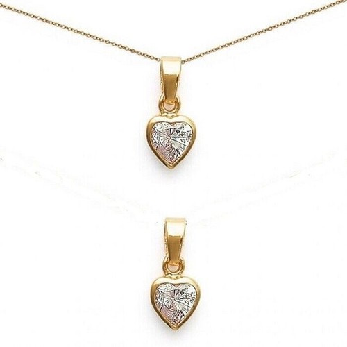 Pendentif coeur serti clos - ,