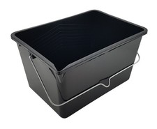 Grand Seau à Peinture de 12 l, avec Manche en métal, Noir