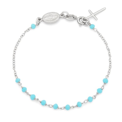 Bracelet chapelet argent - bracelet,