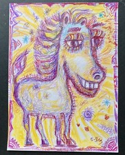 Tableau peinture Cheval poney