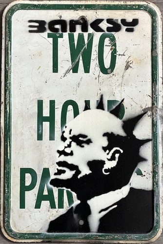Banksy lenine punk - banksy,