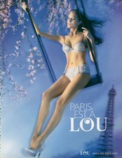 LOU Lingerie Magazine Print Advertising Bra Hosiery Underwear 2010