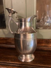 Ancienne pichet isotherme " Thermos " en métal argenté, marque déposé Paris 1920