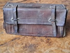 Vintage sacoche En cuir mobylette Solex moto ancienne motobécane Fourche Avant 