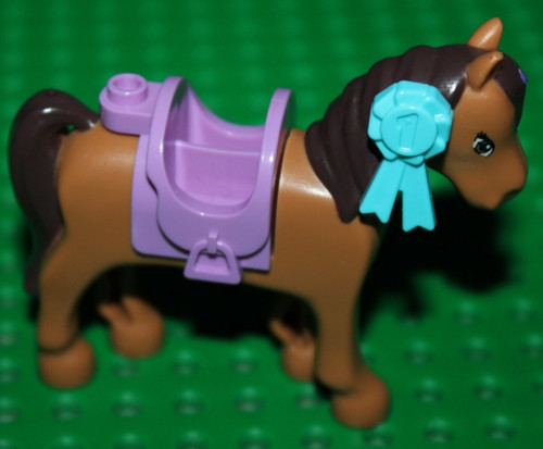 Cheval lego friends equipé - cheval,