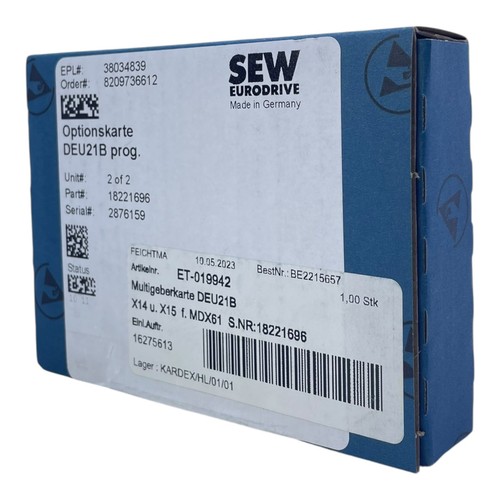 Sew eurodrive deu21b options - sew,