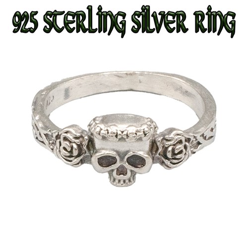 Bague dainty skull rose - bague,