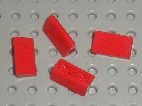 Lego red slope brick - red, 85984