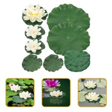  Nénuphar Artificiel Lotus Flottant Fausse Fleur Artificielle Décoration D'étang