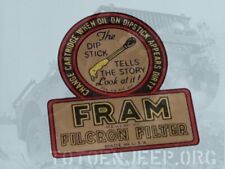 DECALCOMANIE POSE A L EAU . CUVE FILTRE A HUILE JEEP M38   us ww2 . jeep willys