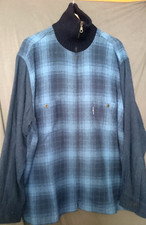 Gilet chaud  quadrillé bleu  Influx  taille XXL