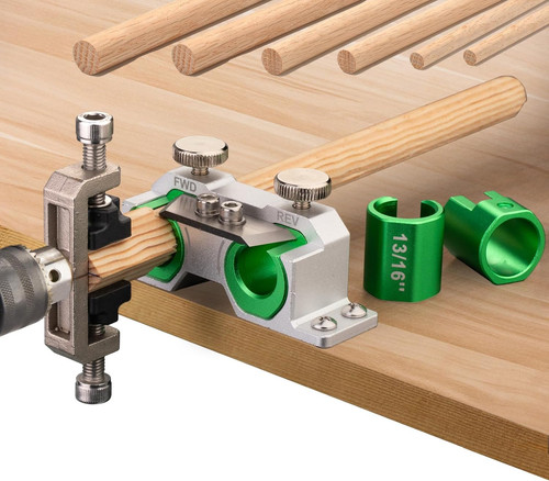 Double cutting dowel maker jig - double,