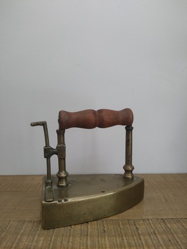 Antique brass iron - brass, vintage