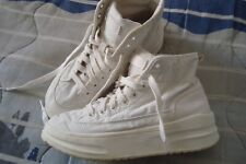 chaussures femme, Stradivarius, pointure 37, blanche, semelle haute, à lacets, 