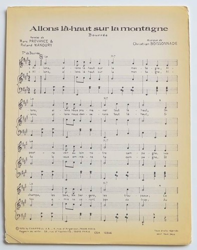 Partition sheet music - , les